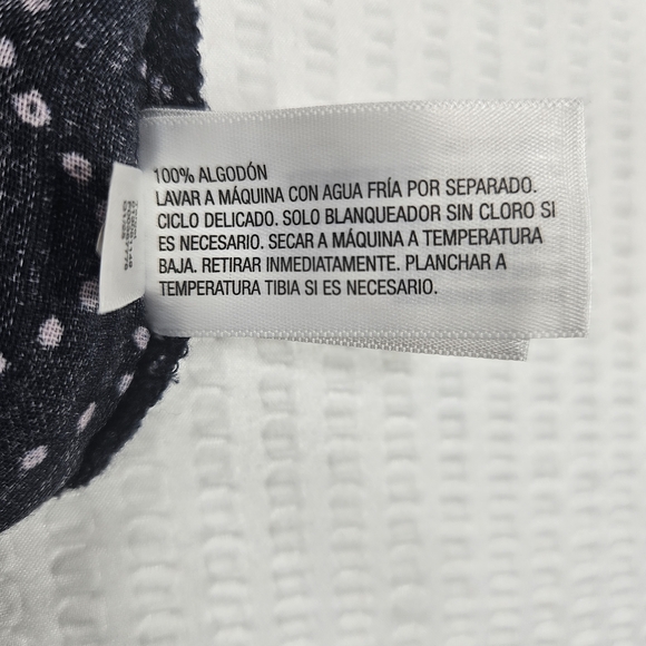 Universal Thread Smocked Waist Tiered Mini Skirt Navy Blue Boho Cotton Size M - Picture 6 of 9